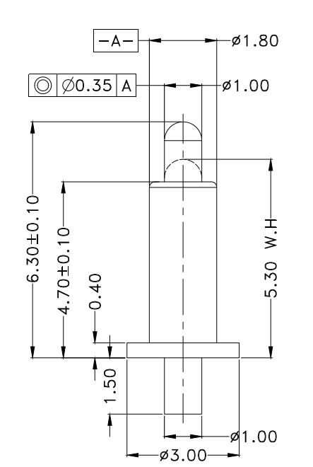 1.5*H6.3mm Pogo pin DP156353-1 2