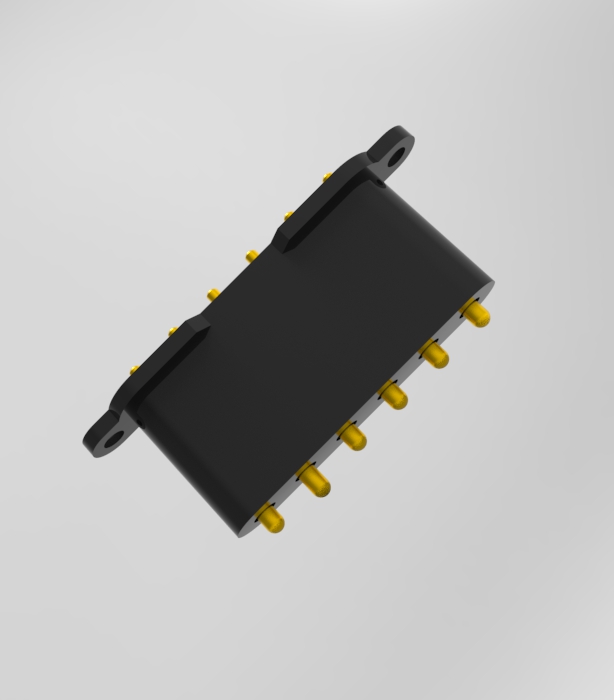 6P 4.0mm pitch pogo pin connector DP201514-6-PB 4