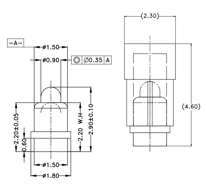Φ1.5*H2.9mm Pogo pin FP152924-1 2