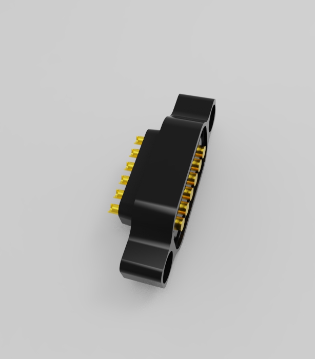 6P 2.54mm pitch solder cup solid pin connector Height=11.6mm 3